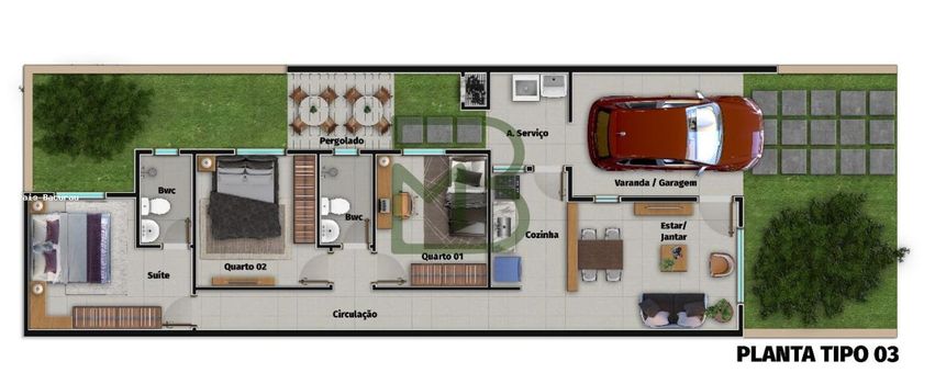 Foto 9 do(a) Casa em Condomínio de 2 quartos à venda em Pajuçara, Natal