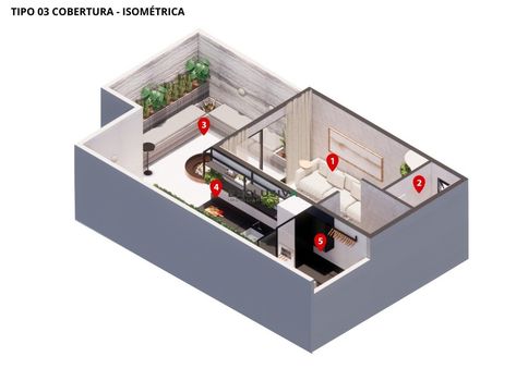 Foto 2 do(a) Cobertura de 2 quartos à venda em Três Barras, Contagem