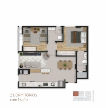 Foto 44 do(a) Apartamento de 2 quartos à venda em Coqueiros, Florianópolis