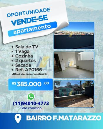 Foto 1 do(a) Apartamento de 2 quartos à venda em Vila Francisco Matarazzo, Santo André