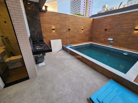 Foto 2 do(a) Casa em Condomínio de 3 quartos à venda em Maracanã, Praia Grande