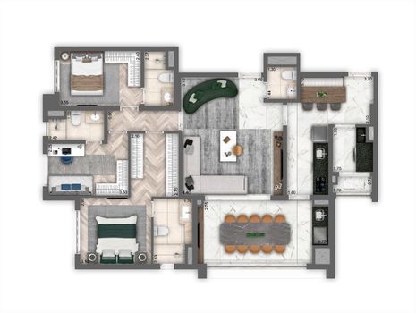 Foto 7 do(a) Apartamento de 3 quartos à venda em Nova Campinas, Campinas