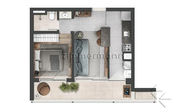 Foto 19 do(a) Apartamento de 1 quartos à venda em Vila Mariana, São Paulo