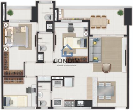 Foto 4 do(a) Apartamento de 3 quartos à venda em Meireles, Fortaleza