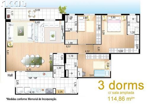 Foto 36 do(a) Apartamento de 3 quartos à venda em Altos do Esplanada, São José dos Campos