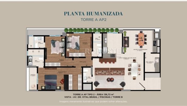 Foto 7 do(a) Apartamento de 3 quartos à venda em Vila São Lúcio, Botucatu