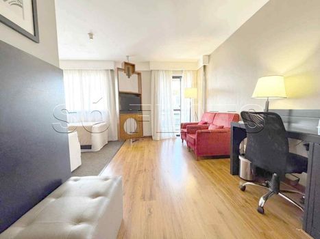Foto 2 do(a) Flat de 1 quartos à venda em Vila Olímpia, São Paulo