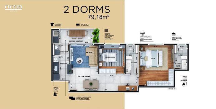Foto 5 do(a) Apartamento de 2 quartos à venda em Parque Industrial, São José dos Campos