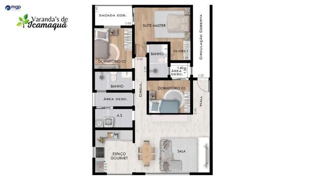 Foto 20 do(a) Apartamento de 3 quartos à venda em Tremembé, São Paulo