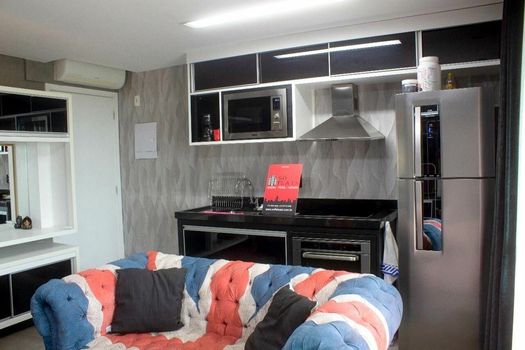 Foto 2 do(a) Flat de 1 quartos para alugar em Brooklin Paulista, São Paulo