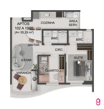 Foto 5 do(a) Apartamento de 2 quartos à venda em Encruzilhada, Recife