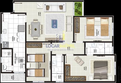 Foto 18 do(a) Apartamento de 3 quartos à venda em Candeias, Vitória da Conquista