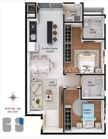 Foto 14 do(a) Apartamento de 2 quartos à venda em Ingleses do Rio Vermelho, Florianópolis