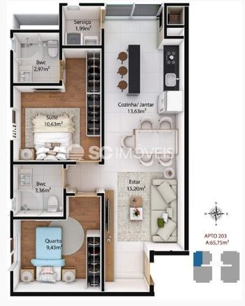 Foto 14 do(a) Apartamento de 2 quartos à venda em Ingleses do Rio Vermelho, Florianópolis