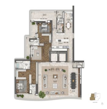 Foto 2 do(a) Apartamento de 4 quartos à venda em Jardim Guedala, São Paulo