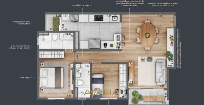 Foto 23 do(a) Apartamento de 2 quartos à venda em Parque Boa Esperança, Indaiatuba