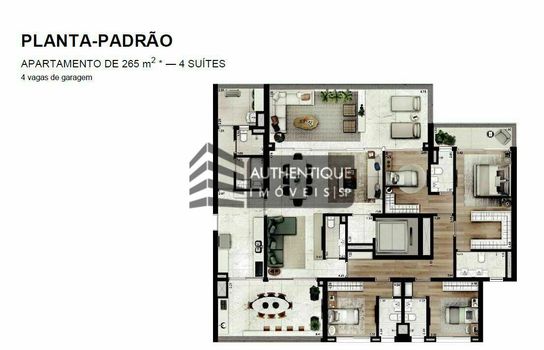 Foto 49 do(a) Apartamento de 4 quartos à venda em Chácara Itaim, São Paulo