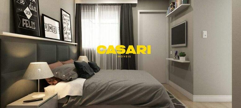Foto 3 do(a) Apartamento de 2 quartos à venda em Vila Tibiriçá, Santo André