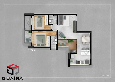 Foto 31 do(a) Apartamento de 2 quartos à venda em Jardim, Santo André