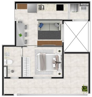 Foto 31 do(a) Apartamento de 1 quartos à venda em Jardim Trussardi, São Paulo