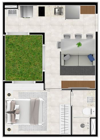 Foto 23 do(a) Apartamento de 1 quartos à venda em Jardim Trussardi, São Paulo