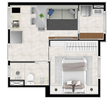 Foto 37 do(a) Apartamento de 1 quartos à venda em Jardim Trussardi, São Paulo