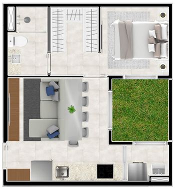 Foto 20 do(a) Apartamento de 1 quartos à venda em Jardim Trussardi, São Paulo