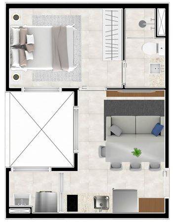 Foto 30 do(a) Apartamento de 1 quartos à venda em Jardim Trussardi, São Paulo