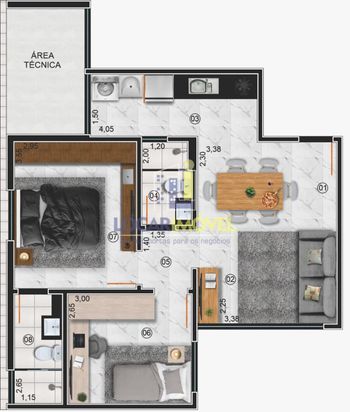 Foto 2 do(a) Apartamento de 2 quartos à venda em Candeias, Vitória da Conquista