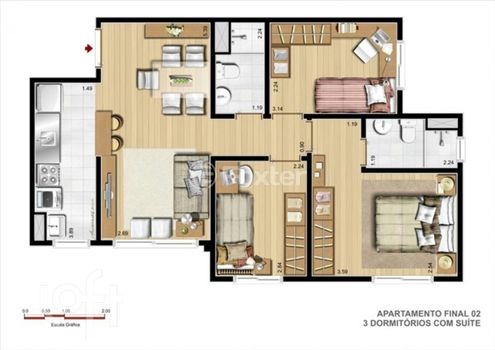 Foto 23 do(a) Apartamento de 3 quartos à venda em Jardim Itu, Porto Alegre