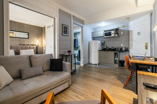 Foto 5 do(a) Flat de 1 quartos à venda em Vila Olímpia, São Paulo