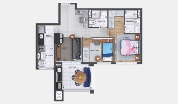 Foto 5 do(a) Apartamento de 3 quartos à venda em Macedo, Guarulhos