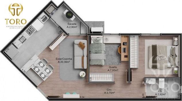 Foto 10 do(a) Apartamento de 2 quartos à venda em Vila Emília, Maringá