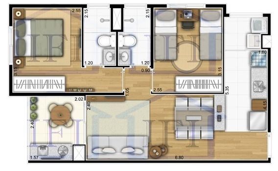 Foto 14 do(a) Apartamento de 2 quartos à venda em Quitaúna, Osasco