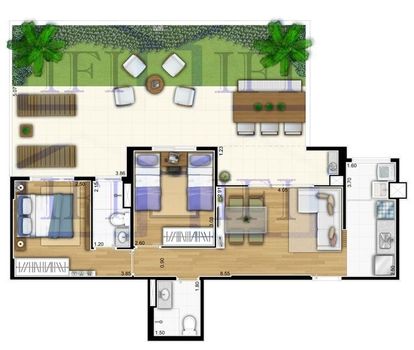 Foto 4 do(a) Apartamento de 2 quartos à venda em Quitaúna, Osasco