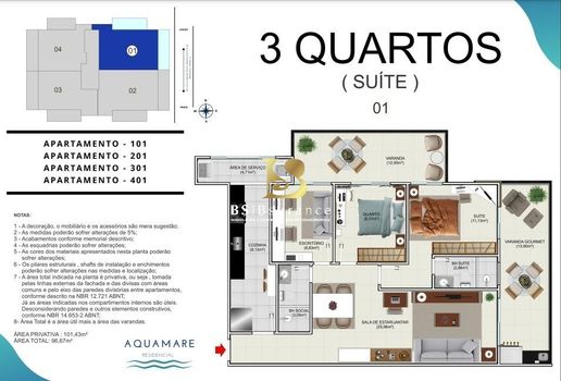 Foto 3 do(a) Apartamento de 3 quartos à venda em Piratininga, Niterói