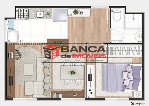 Foto 8 do(a) Apartamento de 1 quartos à venda em Presidente Altino, Osasco