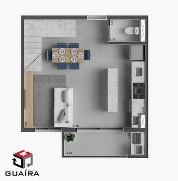 Foto 33 do(a) Apartamento de 3 quartos à venda em Jardim, Santo André