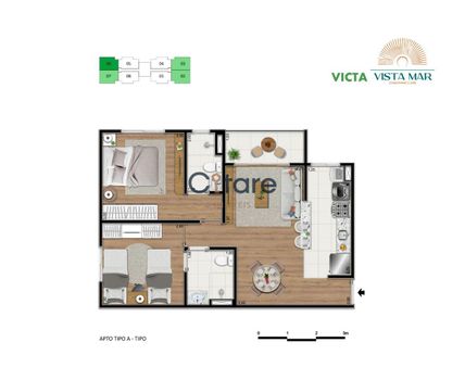 Foto 13 do(a) Apartamento de 2 quartos à venda em Praia do Futuro II, Fortaleza