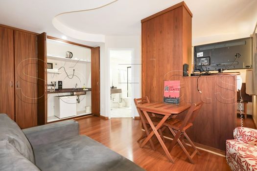 Foto 1 do(a) Flat de 1 quartos à venda em Brooklin Paulista, São Paulo