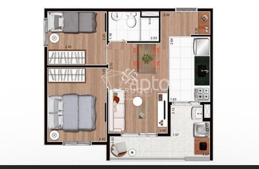 Foto 12 do(a) Apartamento de 2 quartos à venda em Sítio da Figueira, São Paulo