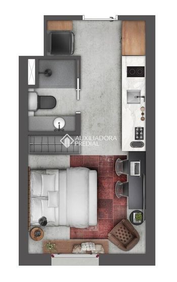 Foto 9 do(a) Loft de 1 quartos à venda em Floresta, Porto Alegre