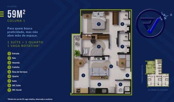 Foto 8 do(a) Apartamento de 2 quartos à venda em Meireles, Fortaleza