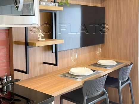 Foto 4 do(a) Flat de 1 quartos à venda em Indianópolis, São Paulo