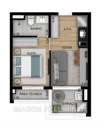 Foto 29 do(a) Cobertura de 2 quartos à venda em Vila Guilhermina, São Paulo