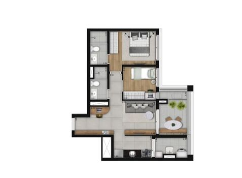 Foto 1 do(a) Apartamento de 2 quartos à venda em Sumarezinho, São Paulo