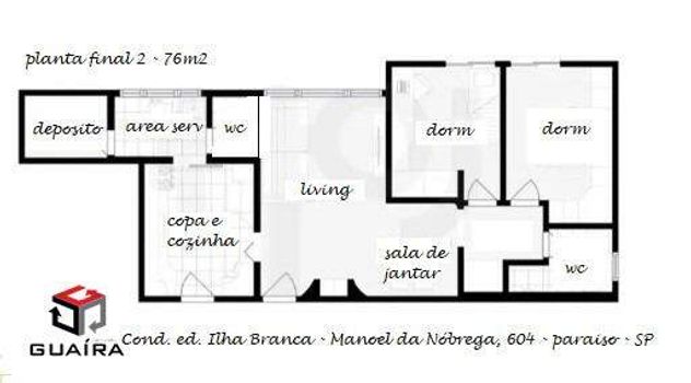 Foto 7 do(a) Apartamento de 2 quartos à venda em Paraíso, São Paulo