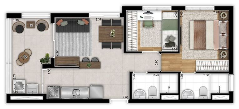 Foto 11 do(a) Apartamento de 2 quartos à venda em Belenzinho, São Paulo