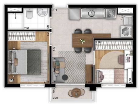 Foto 12 do(a) Apartamento de 2 quartos à venda em Belenzinho, São Paulo