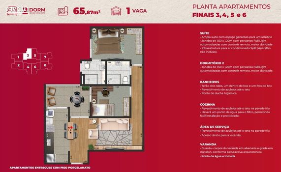 Foto 13 do(a) Apartamento de 3 quartos à venda em Condomínio Residencial Colinas do Paratehy, São José dos Campos